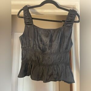Women’s Black Satin Top
